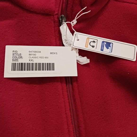 NWT Mens Classic Red North End Core 365 Journey Full Zip Fleece Jacket  … - Picture 5 of 13